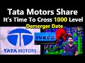 Now TATA Motors Cross 1000 Level | Tata Motors Prepare to Cross 1000 Level | Tata Motors Share News