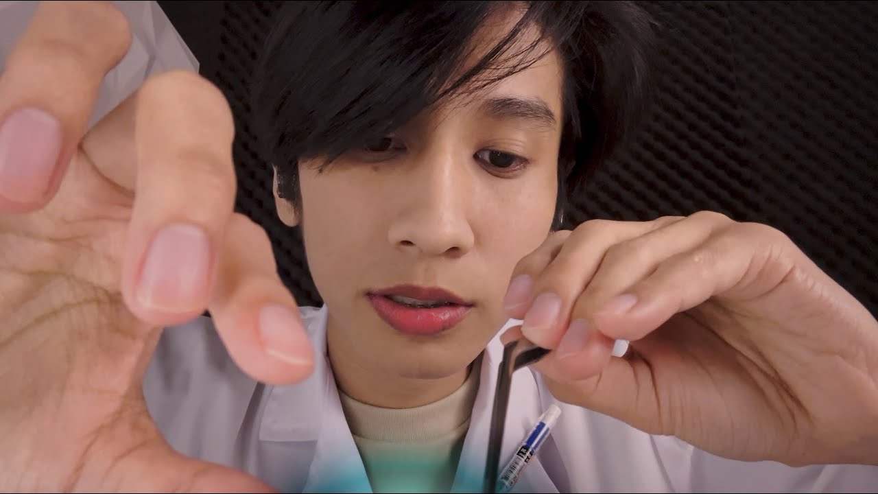 ASMR หมอรักษา หูอื้อ แคะหูลึกที่สมจริง EARS CLEANING & EXAM ,DOCTOR (RolePlay)