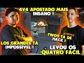 4v4 APOSTADO - LOS GRANDES AMASSOU E FARPOU DEMAIS - TWO9 LEVOU OS QUATRO FÁCIL - EL MITO AMASSOU !