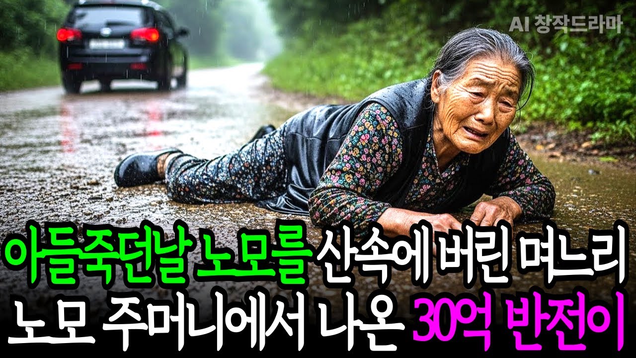 아들죽은날 노모를 산속에 버린 며느리 노모는 주머니에서 50억 반전이 나오는데 ㅣ 창작드라마 ㅣ 시니어드라마