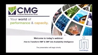 Celebrity How to Transform RMF & SMF into Availability Intelligence - On Demand Webinar Hosted by CMG Profile