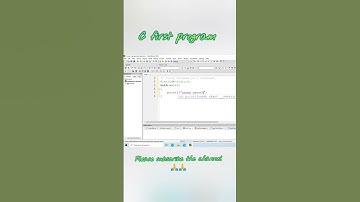 first c program | c programming | #program #code #trending #coder #viral #2023 #pattern