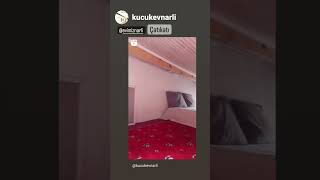 Kücük ev  tinyhouse çatı katı bitti💪🤗