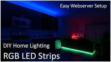 DIY Web Server Controlling LED Strips for Awesome Home Lighting (ESP8266 Project)