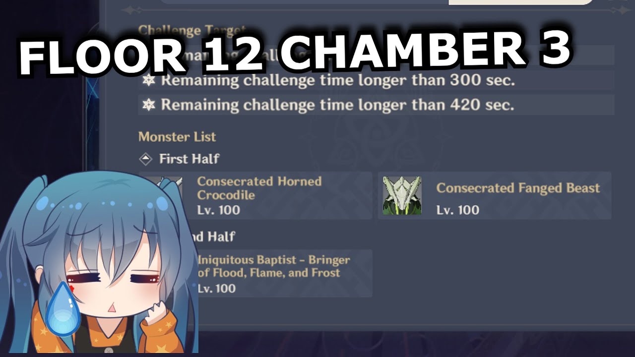 My Experience with F12 Chamber 3... | Genshin Impact 3.7 - YouTube
