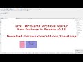 Live TOP-Stamp - Archicad Add-On - v0.13 Palette Demo