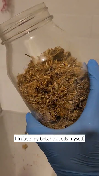 How I make my botanical oils #arnica #skincare #herbs #naturalskincare