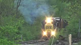 CSX Waterville Sub MAINE; May 17 2025 L070w, Y121w, Loco move, L070e
