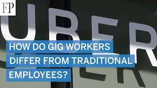 How do gig workers differ from traditional employees?