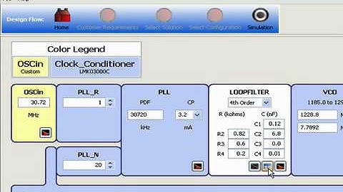 Clock Design Tool - Loop Filter Design