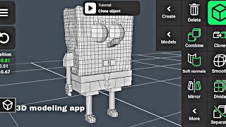 How to use 3D modeling app | full tutorial | model from scratch on phone | all tools and function screenshot 3