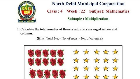 Ndmc class 4 maths worksheet 22 English medium week 22 Class 4