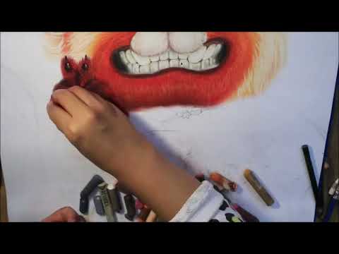 Speed drawing MEI MEI TURNING RED