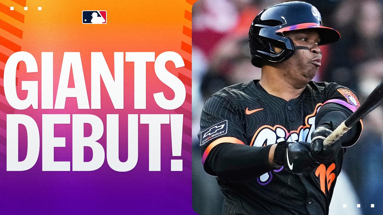 GIANTS DEBUT: Rafael Devers collects 1st hit with Giants and gets ovation from San Francisco fans!