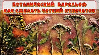 картинка: Ботанический барельеф своими руками 🌿 Как сделать четкие оттиски🌿