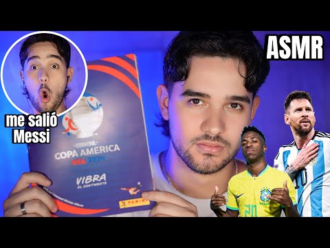 Asmr llenando  EL ALBUM DE LA COPA AMERICA 2024