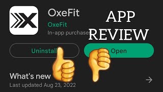 Oxefit app honest review screenshot 3