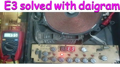 How to Repair induction cooker fault E3