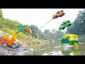 Defender Car @ccident River Pulling Out JCB | Auto Rickshaw ? CSMToy