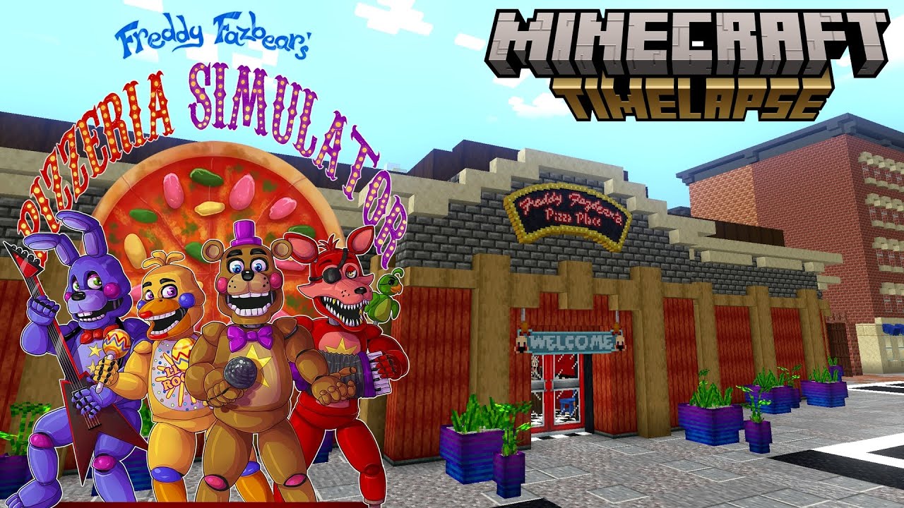 FNAF: Pizzeria Simulator: Восстановление | Таймлапс и экскурсия по Minecraft |