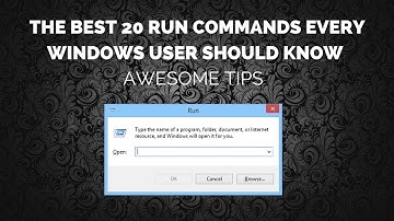 The Best 20 Run Commands Every Windows User Should Know - Awesome Tips