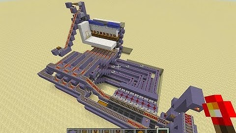 Minecraft - Automated Sorted Item Retrieval (1-tile wide bays)