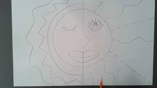 Mexican Sun and Moon Folk Art