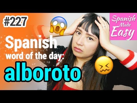 Learn Spanish: Alboroto | Spanish Word of the Day #227 [Spanish Lessons]