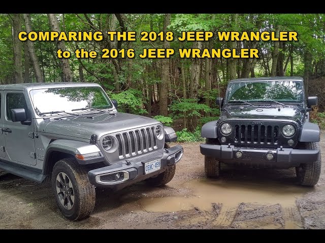 2018 Jeep Wrangler JL vs 2016 Jeep Wrangler JK 