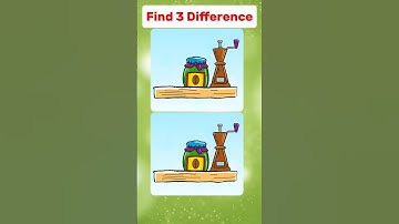 Only 7% Genius People Can Find 3 Differences 🥸 #findthedifferences #quiz #iqtest