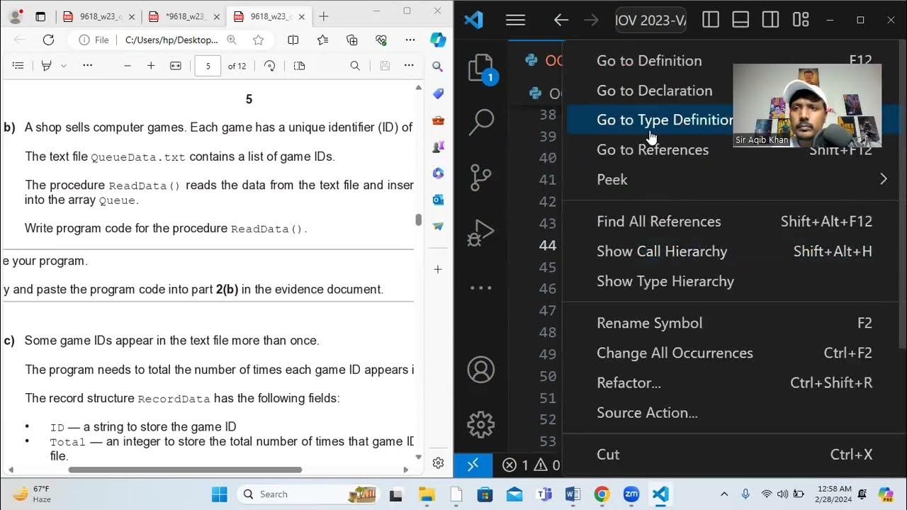 Python lecture 17 oct nov 2023 variant 41 q2 part b c d e
