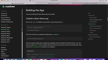 Supabase Expo React Native Tutorial Part 4 [2022]