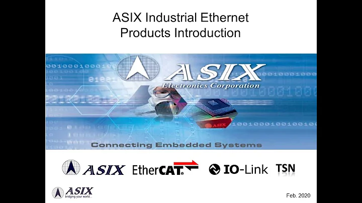 ASIX Industrial Ethernet/EtherCAT Solutions Introduction