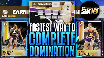 FASTEST WAY TO COMPLETE DOMINATION IN NBA 2K19 MYTEAM! EASY AND FAST TIPS TO HELP YOU!
