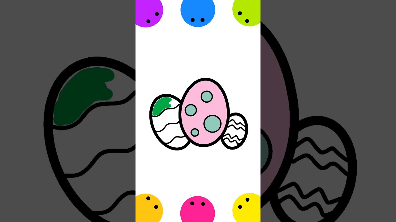 Como desenhar ovinhos de páscoa 