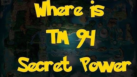 Where Is: TM 94 - Secret Power (Pokemon Alpha Sapphire/Omega Ruby)