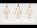 DIY: MINI MACRAME CHRISTMAS TREE | MACRAME CHRISTMAS ORNAMENT |