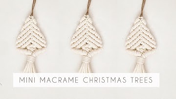 DIY: MINI MACRAME CHRISTMAS TREE | MACRAME CHRISTMAS ORNAMENT |