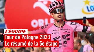 Tour de Pologne 2023 - Grosse chute dans le final, Van den Berg en costaud : Résumé de la 5e étape