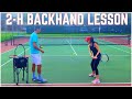 Two-Handed Backhand Tennis Lesson with Anna