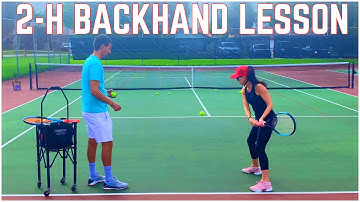 Two-Handed Backhand Tennis Lesson with Anna