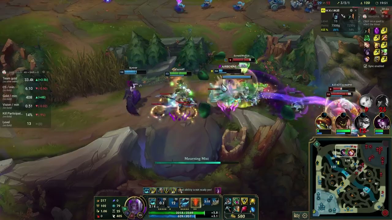 Spirit Blossom Yorick Team Fight LoL