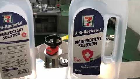 Auto flat bottle front back both two sides labeling machine test video SKILT
