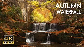 4K HDR Autumn Waterfall - Stream Sounds - Flowing Water - Forest River - White Noise - Sleep/ Relax by TheSilentWatcher 302,073 views 1 year ago 9 hours, 3 minutes