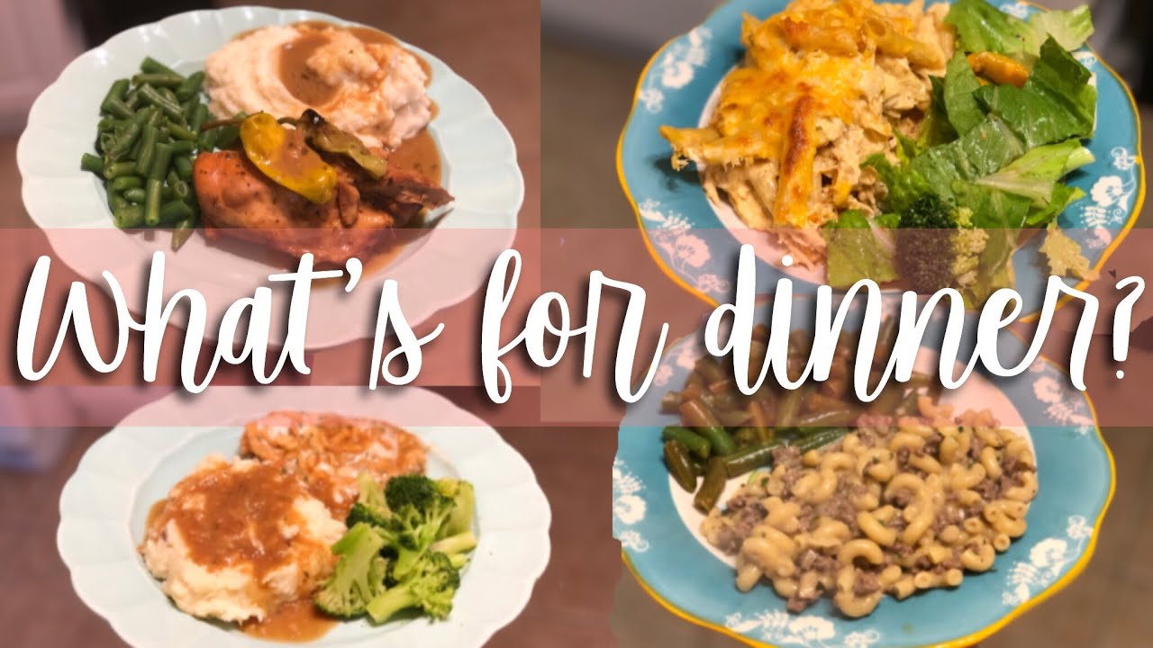 EASY FAMILY DINNER IDEAS // WHAT'S FOR DINNER WEDNESDAY! - YouTube