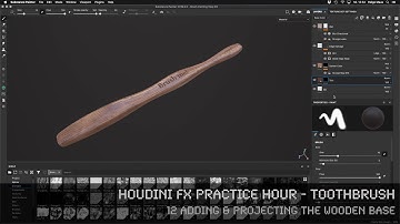 Toothbrush - 12 Adding & Projecting the wooden base