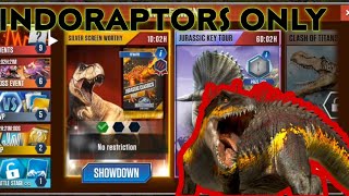 Jurassic world the game || Silver screen worthy INDORAPTORS ONLY #jwthegame #indoraptor