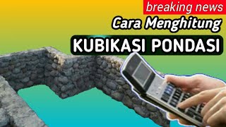 MENGHITUNG MATERIAL PONDASI BATU KALI