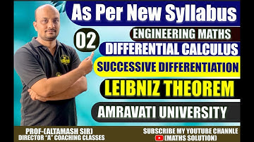 successive differentiation & differential calculus Leibniz’s theorem 15TH PART As Per New Syllabus