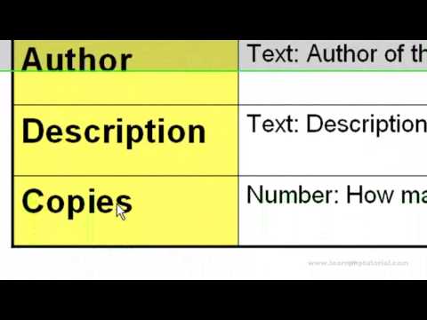 LearnPHP Tutorial Level 2, Chapter 4. What is a schema?